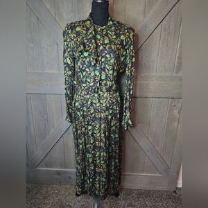 Vintage Lili Richards Floral Dress sz 10